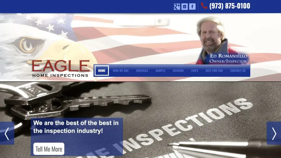 Current public website preview for Eagle Home Inspection